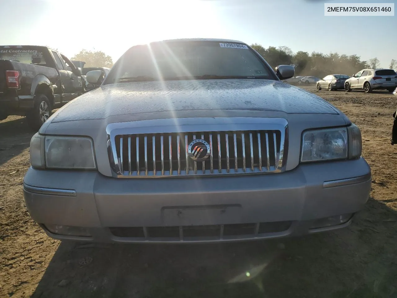 2008 Mercury Grand Marquis Ls VIN: 2MEFM75V08X651460 Lot: 73957904