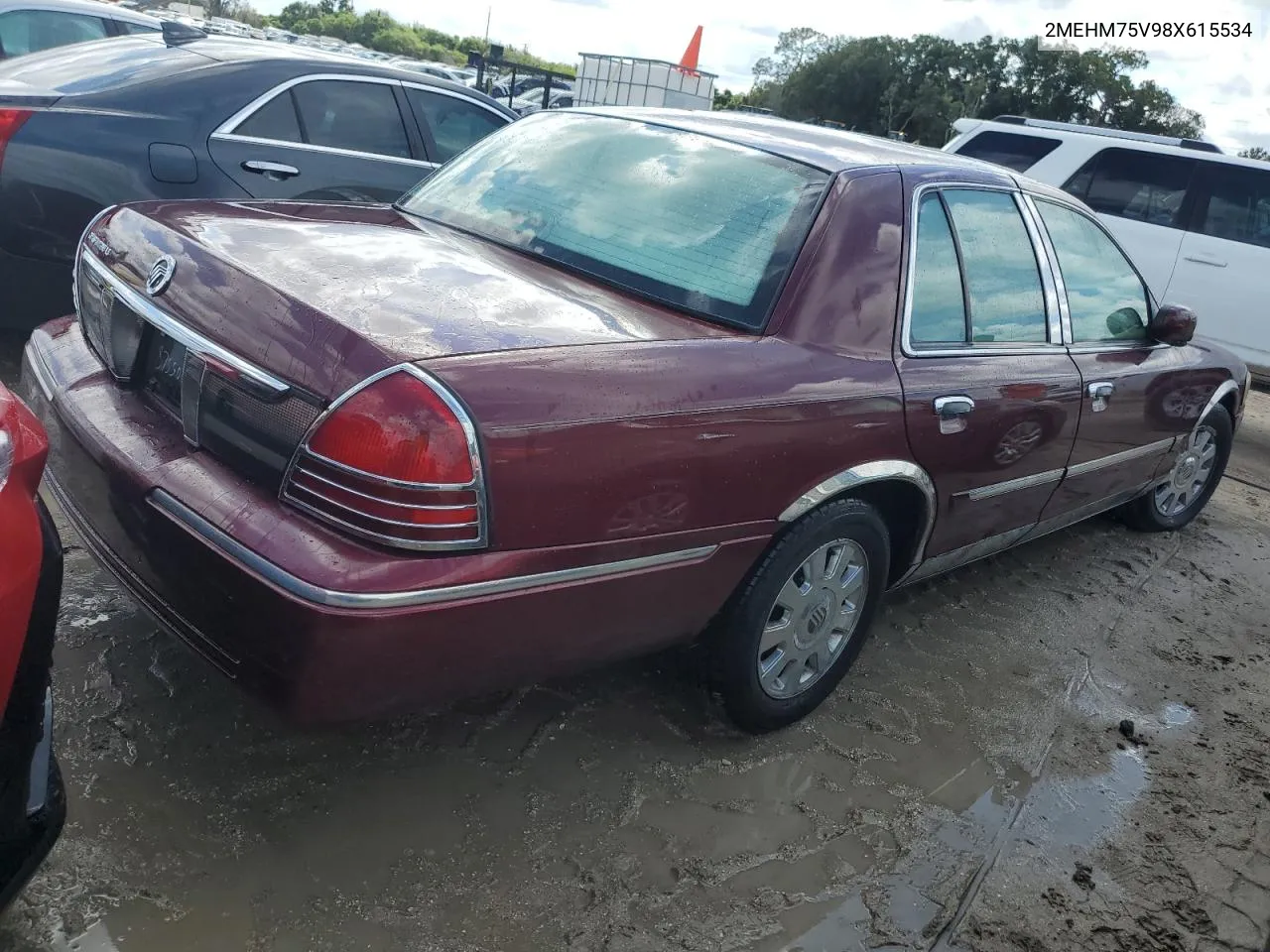 2008 Mercury Grand Marquis Ls VIN: 2MEHM75V98X615534 Lot: 74020234