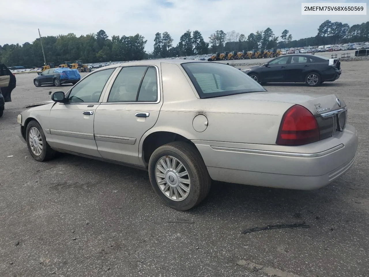 2008 Mercury Grand Marquis Ls VIN: 2MEFM75V68X650569 Lot: 74478394