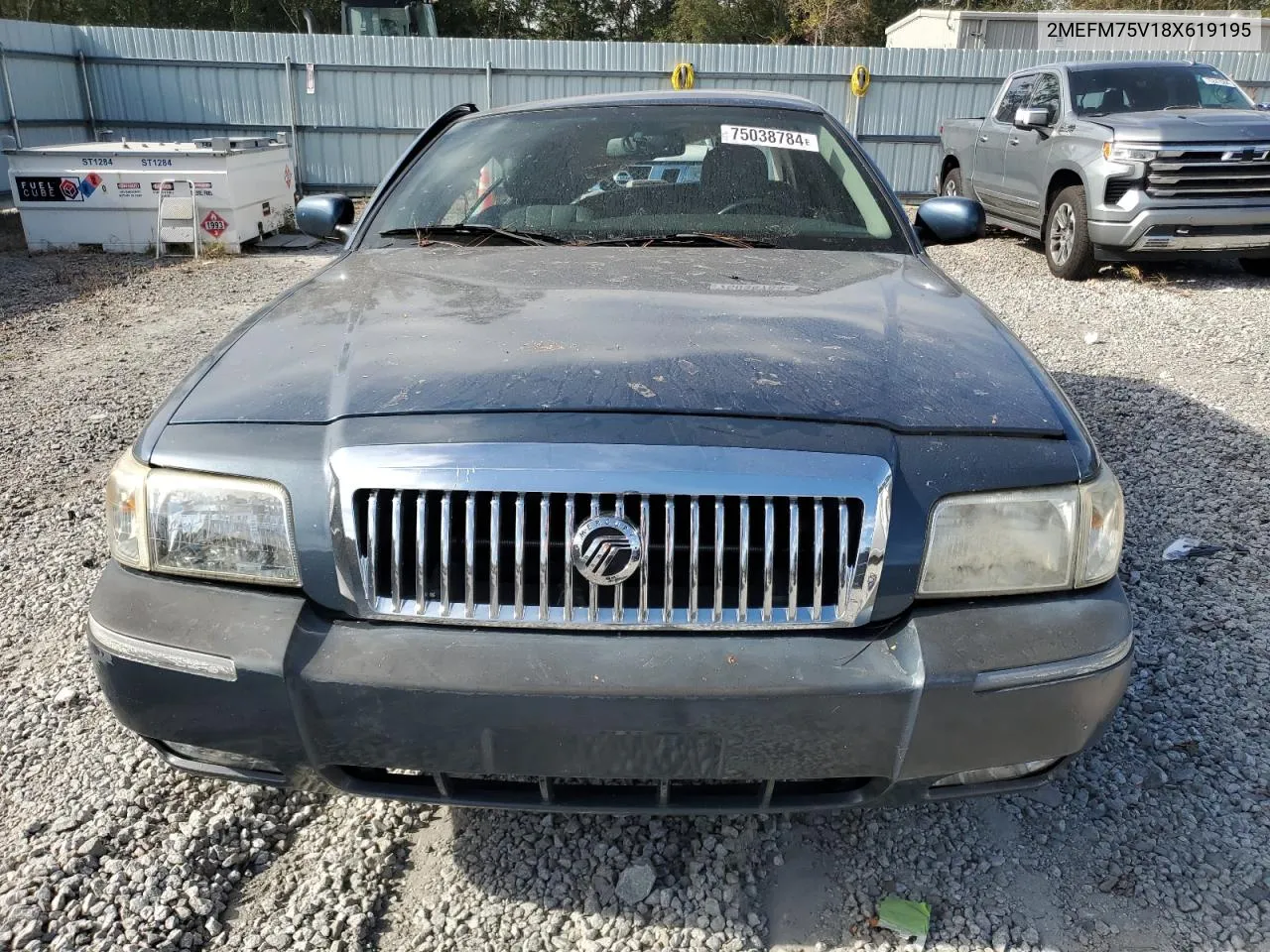 2008 Mercury Grand Marquis Ls VIN: 2MEFM75V18X619195 Lot: 75038784