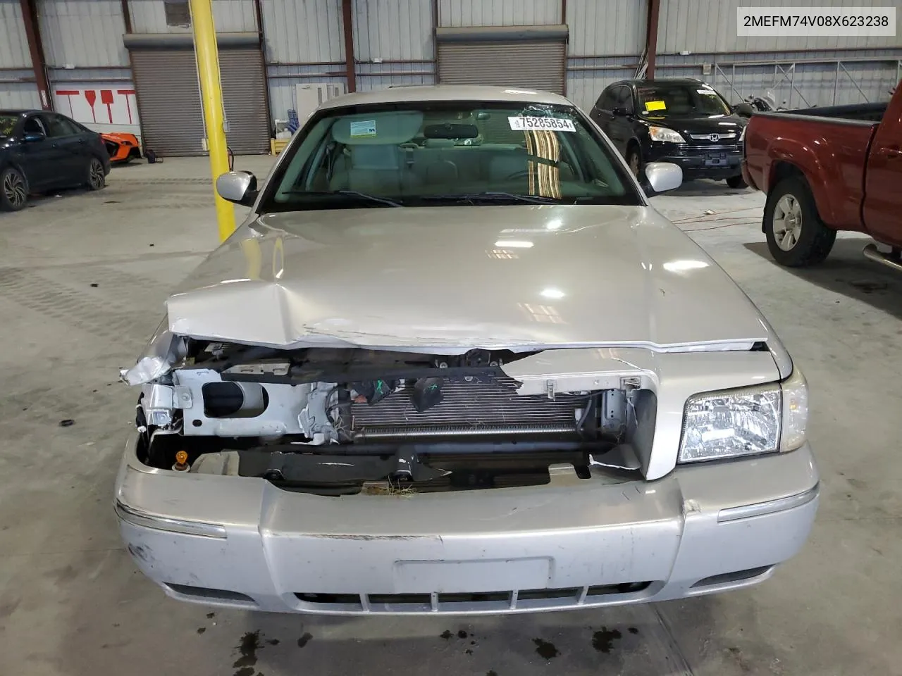 2008 Mercury Grand Marquis Gs VIN: 2MEFM74V08X623238 Lot: 75285854