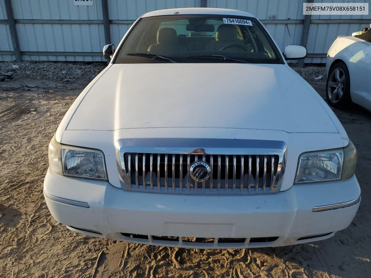 2008 Mercury Grand Marquis Ls VIN: 2MEFM75V08X658151 Lot: 76416094