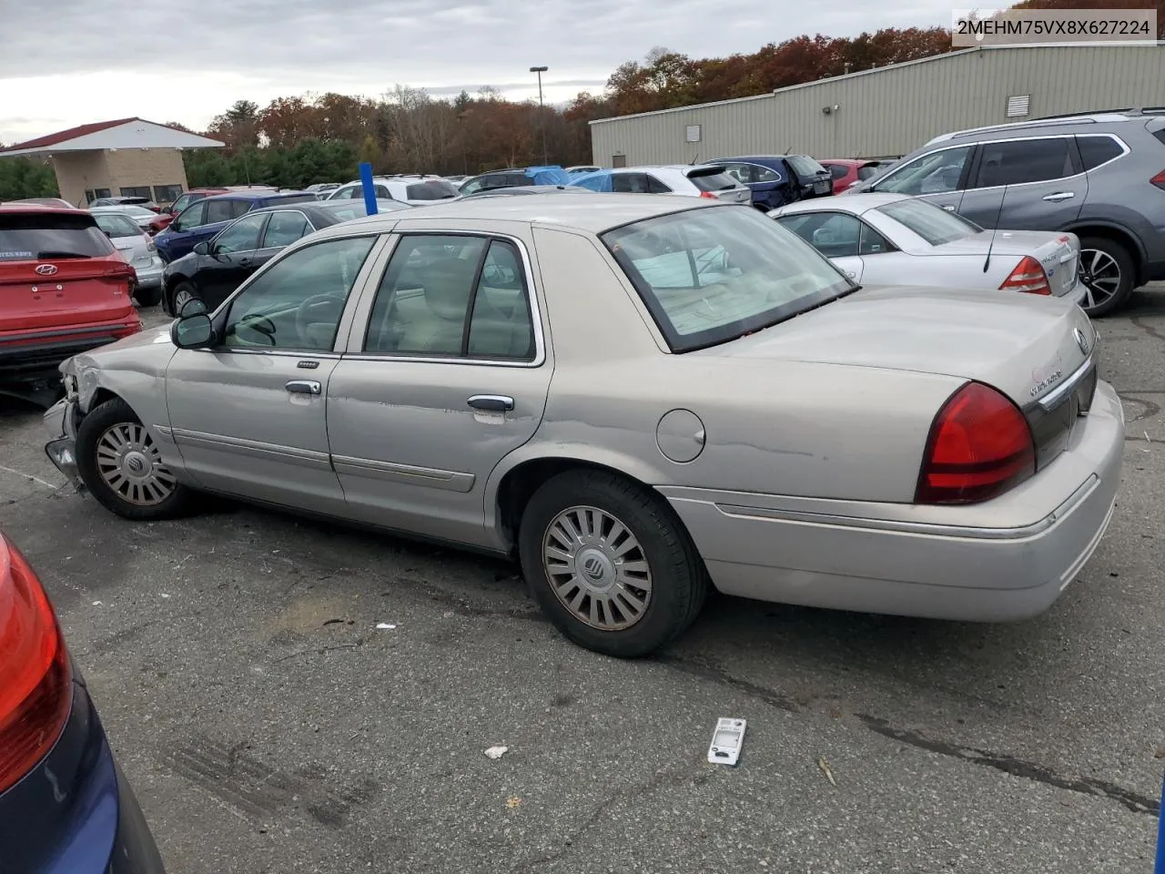 2008 Mercury Grand Marquis Ls VIN: 2MEHM75VX8X627224 Lot: 77035444