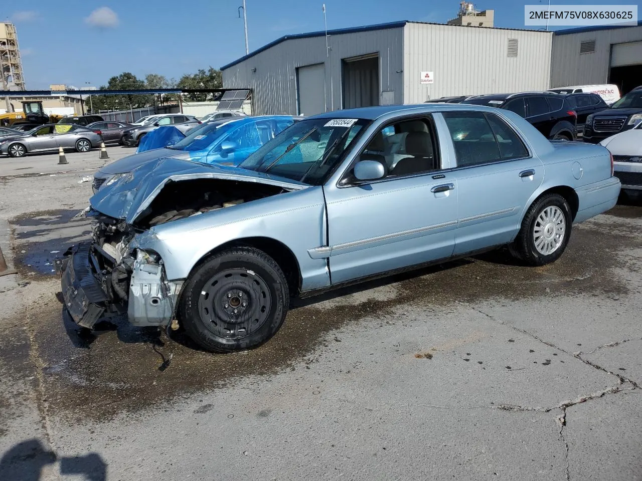 2008 Mercury Grand Marquis Ls VIN: 2MEFM75V08X630625 Lot: 78503544