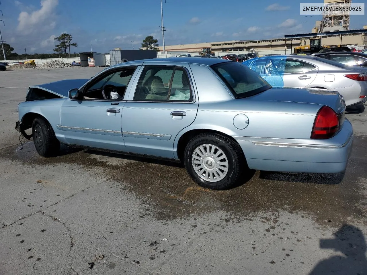 2008 Mercury Grand Marquis Ls VIN: 2MEFM75V08X630625 Lot: 78503544