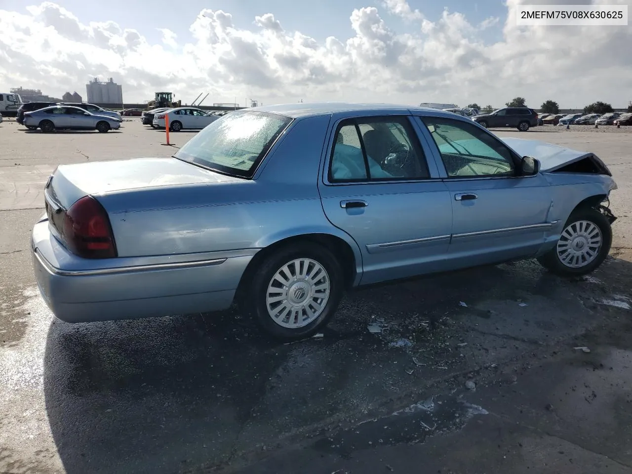 2008 Mercury Grand Marquis Ls VIN: 2MEFM75V08X630625 Lot: 78503544