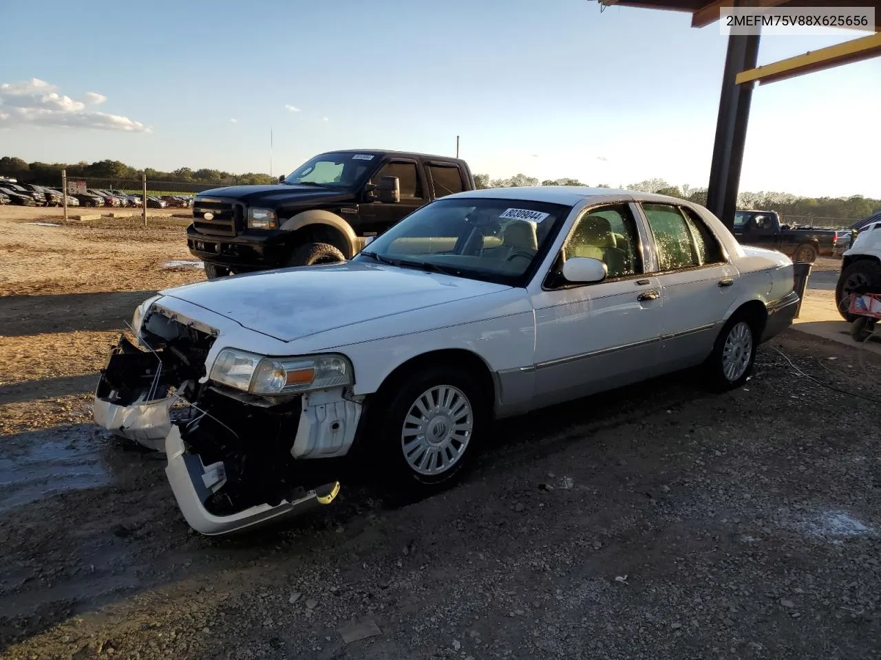 2008 Mercury Grand Marquis Ls VIN: 2MEFM75V88X625656 Lot: 80309044