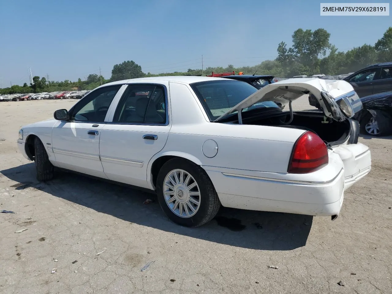 2009 Mercury Grand Marquis Ls VIN: 2MEHM75V29X628191 Lot: 58783434