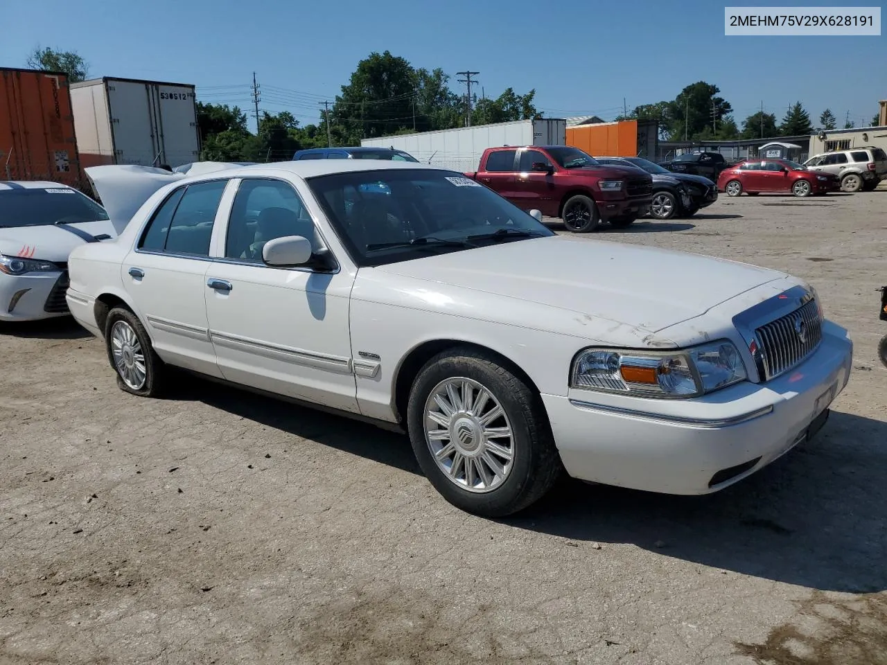 2009 Mercury Grand Marquis Ls VIN: 2MEHM75V29X628191 Lot: 58783434