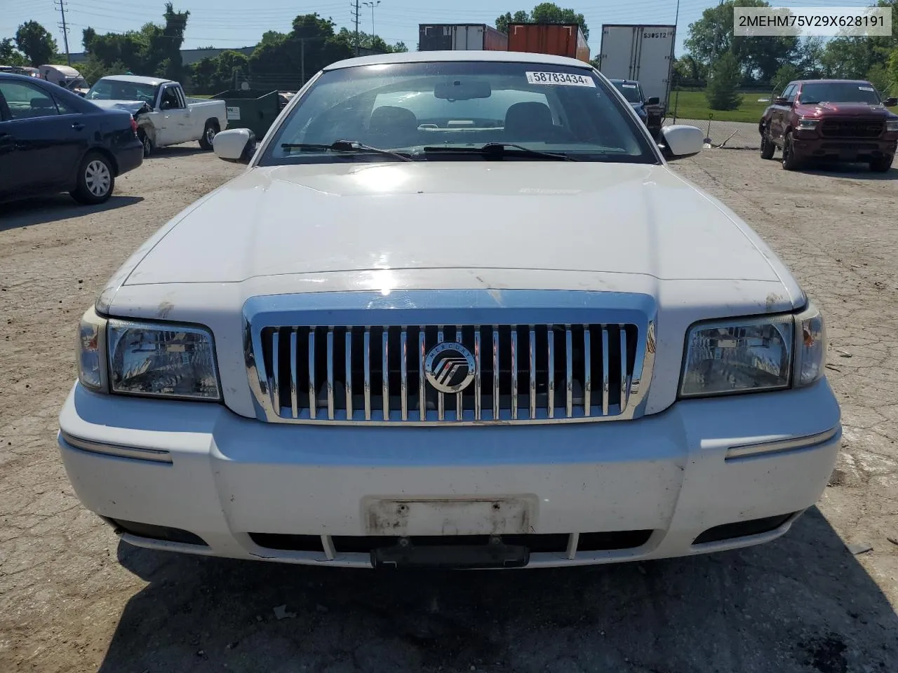 2009 Mercury Grand Marquis Ls VIN: 2MEHM75V29X628191 Lot: 58783434