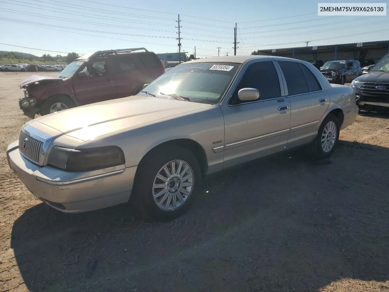 2009 Mercury Grand Marquis Ls VIN: 2MEHM75V59X626130 Lot: 68255354