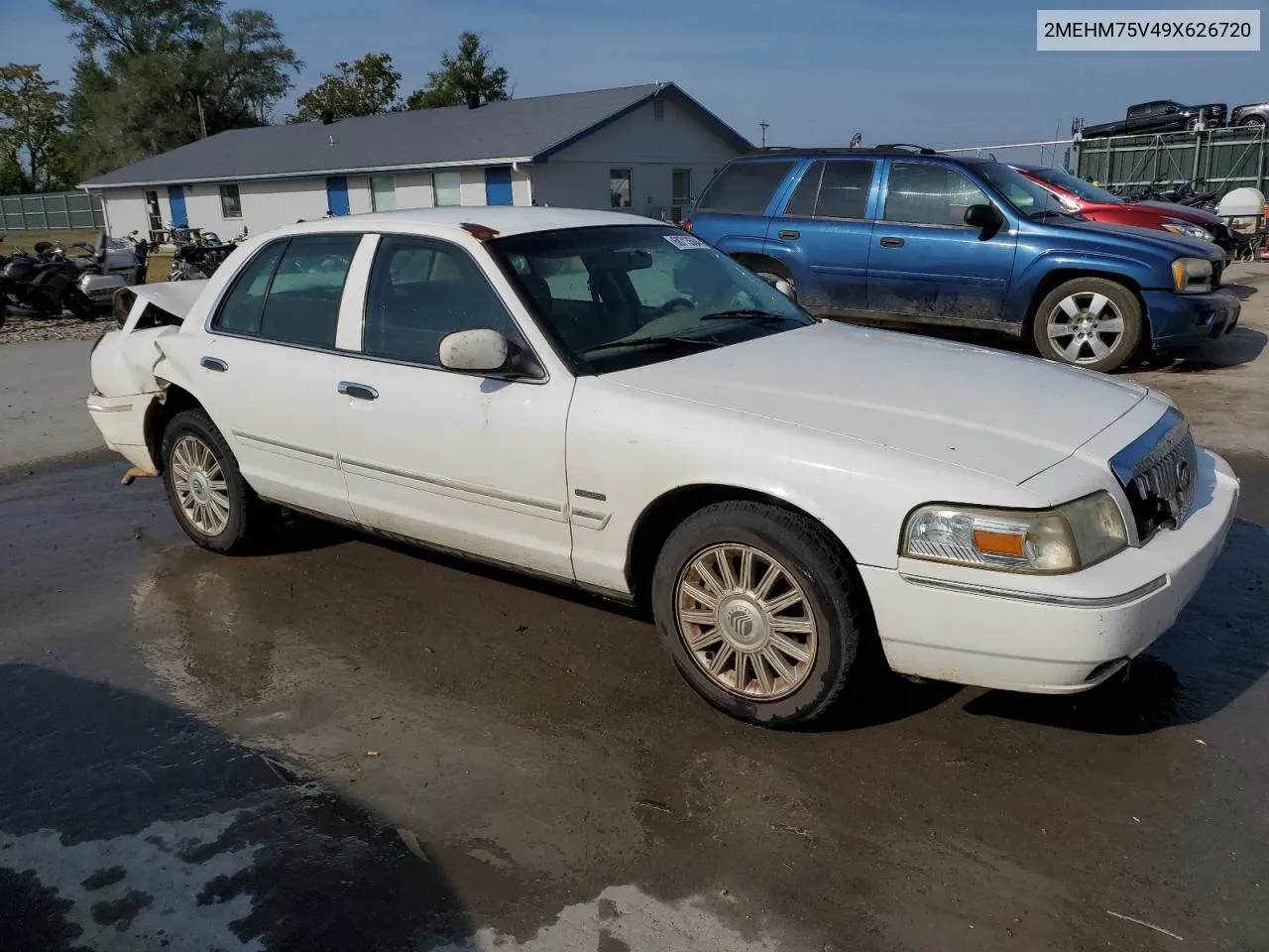 2009 Mercury Grand Marquis Ls VIN: 2MEHM75V49X626720 Lot: 68713564