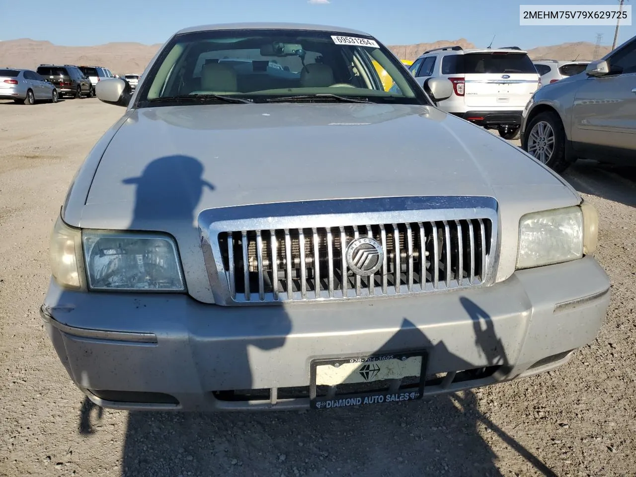 2009 Mercury Grand Marquis Ls VIN: 2MEHM75V79X629725 Lot: 69531264