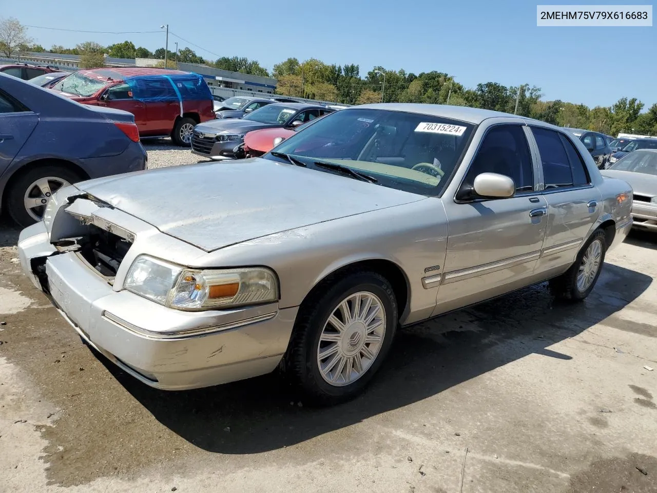 2009 Mercury Grand Marquis Ls VIN: 2MEHM75V79X616683 Lot: 70315224