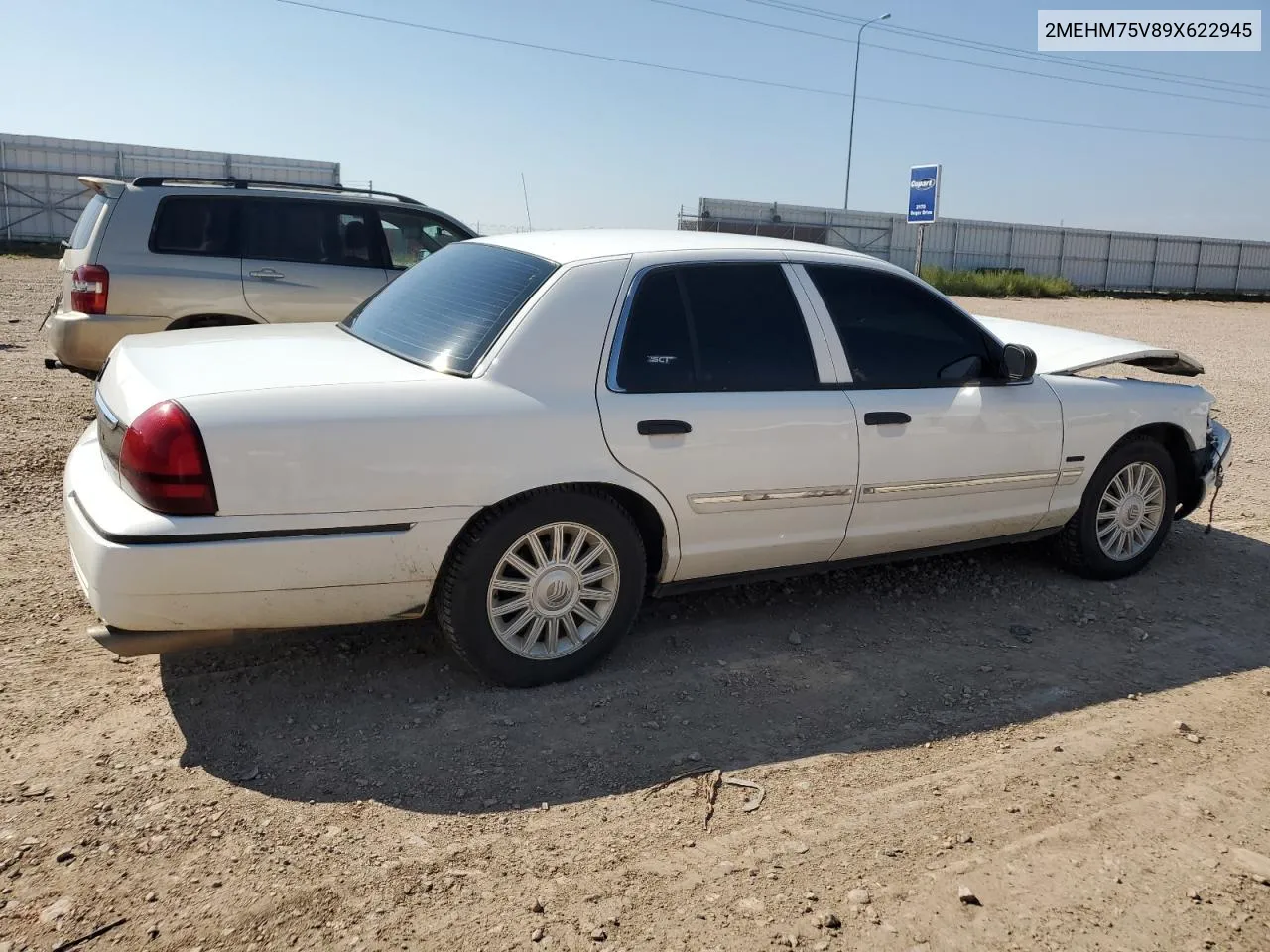 2009 Mercury Grand Marquis Ls VIN: 2MEHM75V89X622945 Lot: 70514574