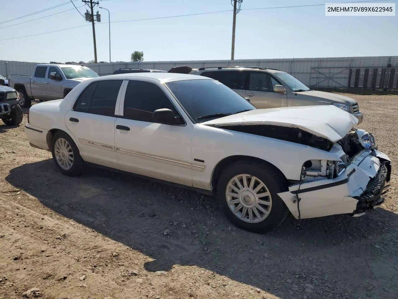 2MEHM75V89X622945 2009 Mercury Grand Marquis Ls