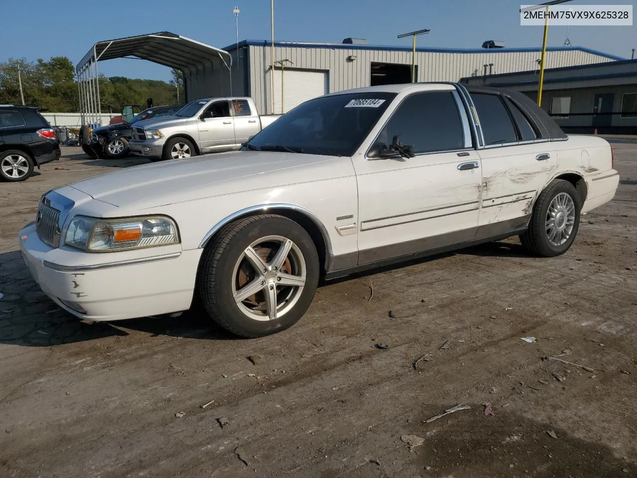 2009 Mercury Grand Marquis Ls VIN: 2MEHM75VX9X625328 Lot: 70685184