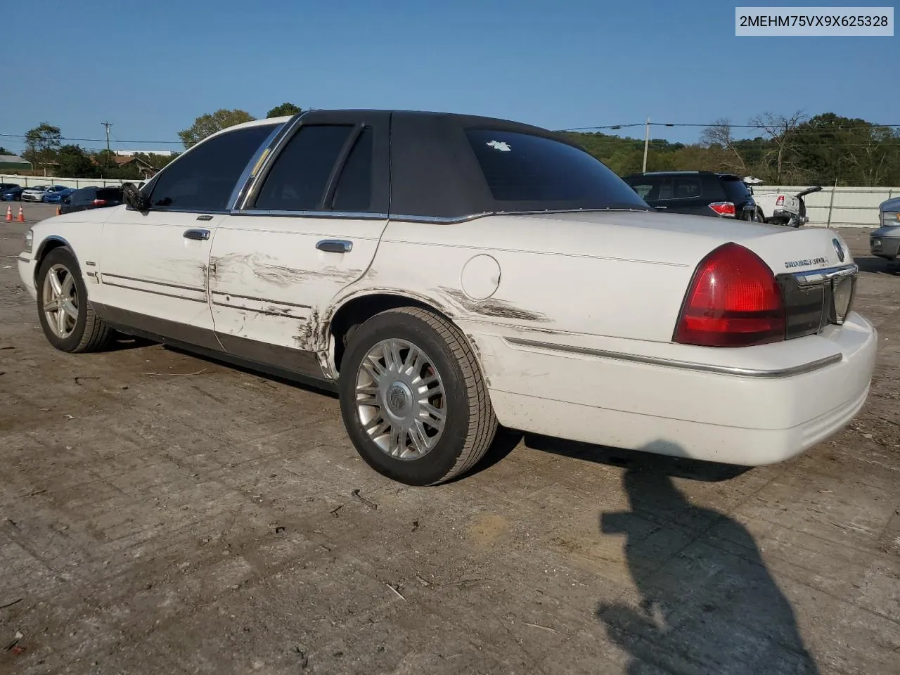 2009 Mercury Grand Marquis Ls VIN: 2MEHM75VX9X625328 Lot: 70685184