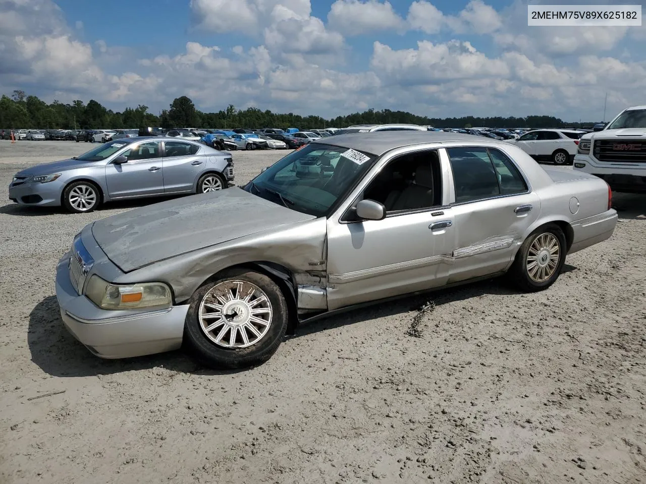 2009 Mercury Grand Marquis Ls VIN: 2MEHM75V89X625182 Lot: 71169284