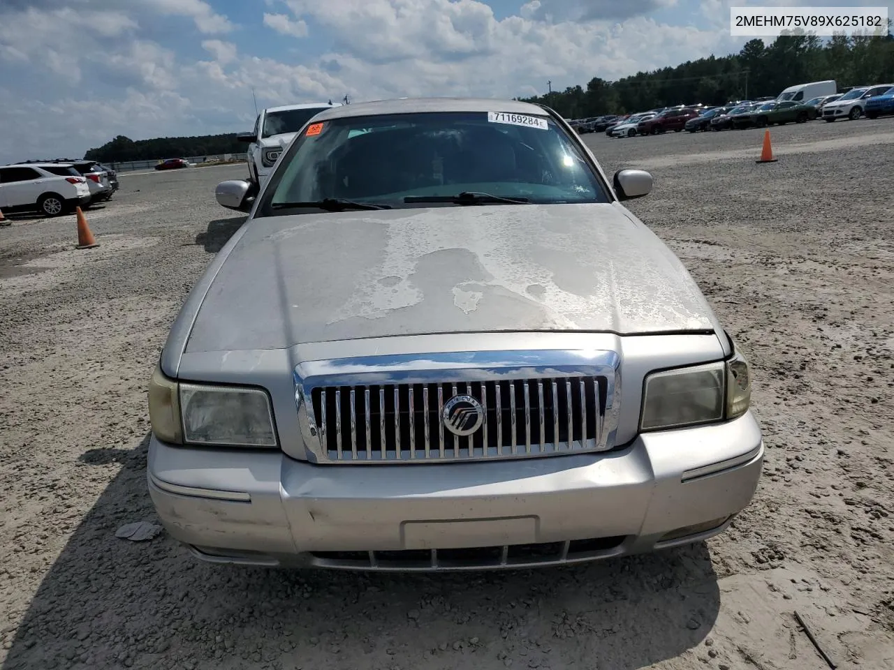 2009 Mercury Grand Marquis Ls VIN: 2MEHM75V89X625182 Lot: 71169284