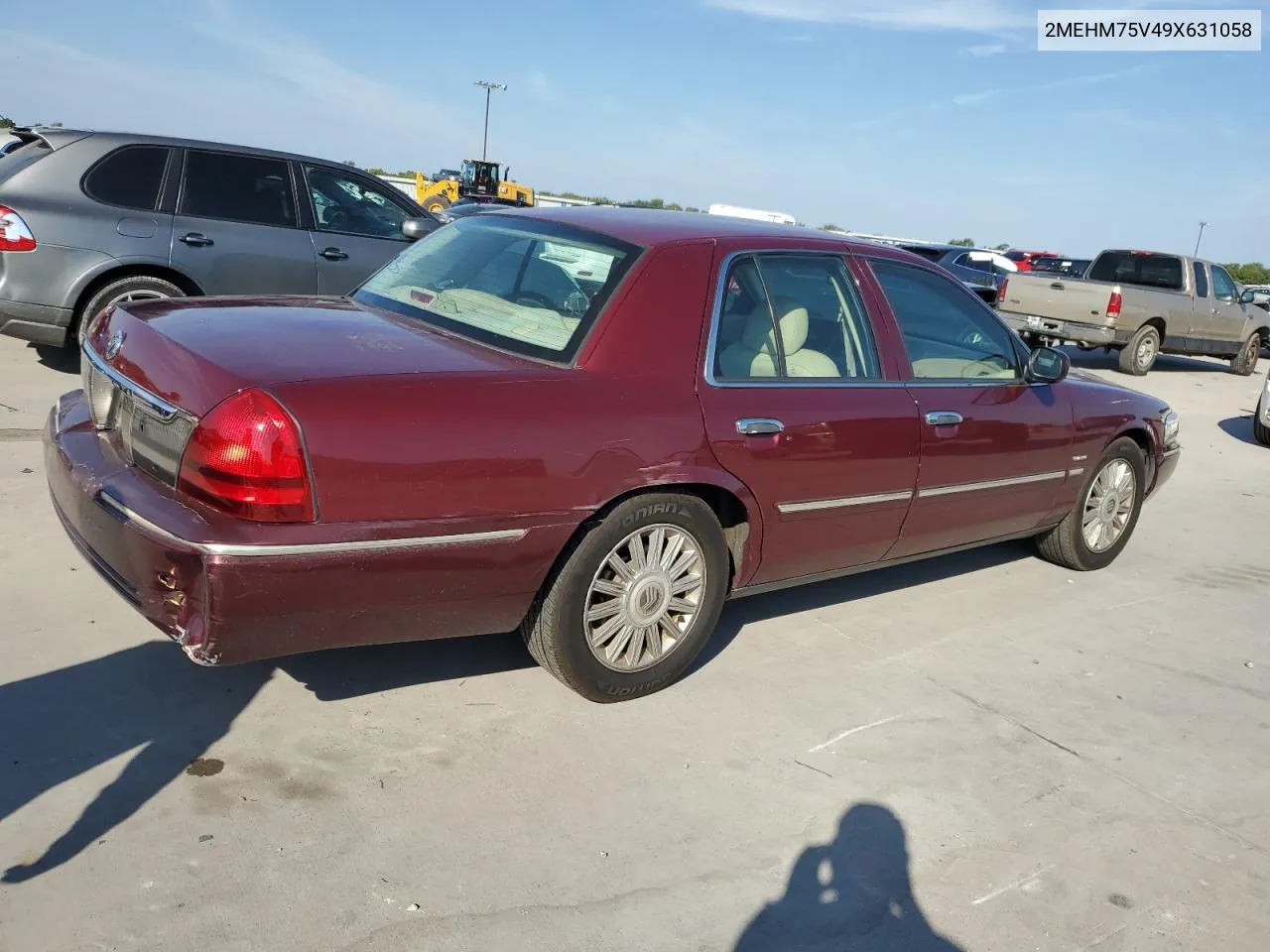 2009 Mercury Grand Marquis Ls VIN: 2MEHM75V49X631058 Lot: 72582764