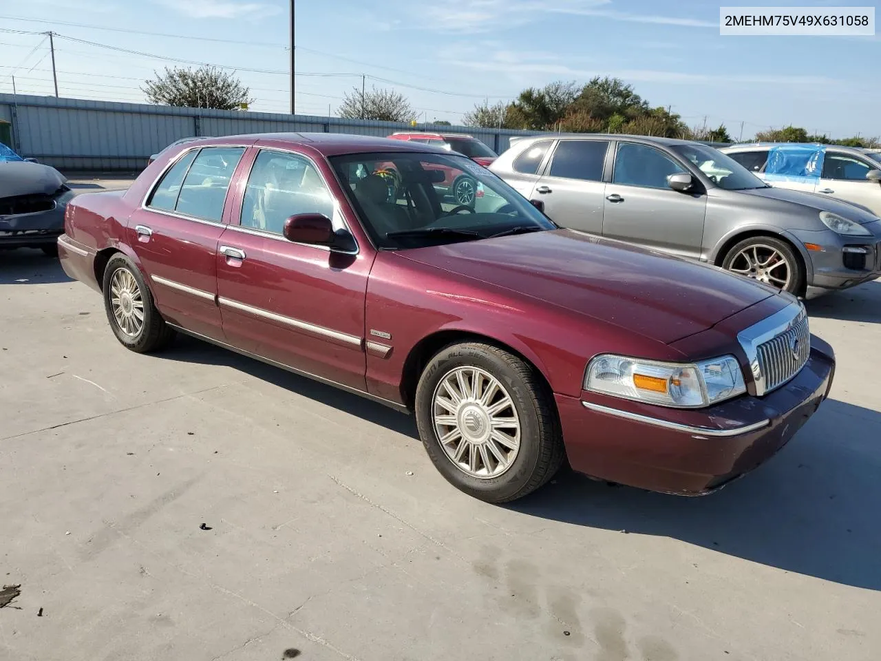 2009 Mercury Grand Marquis Ls VIN: 2MEHM75V49X631058 Lot: 72582764