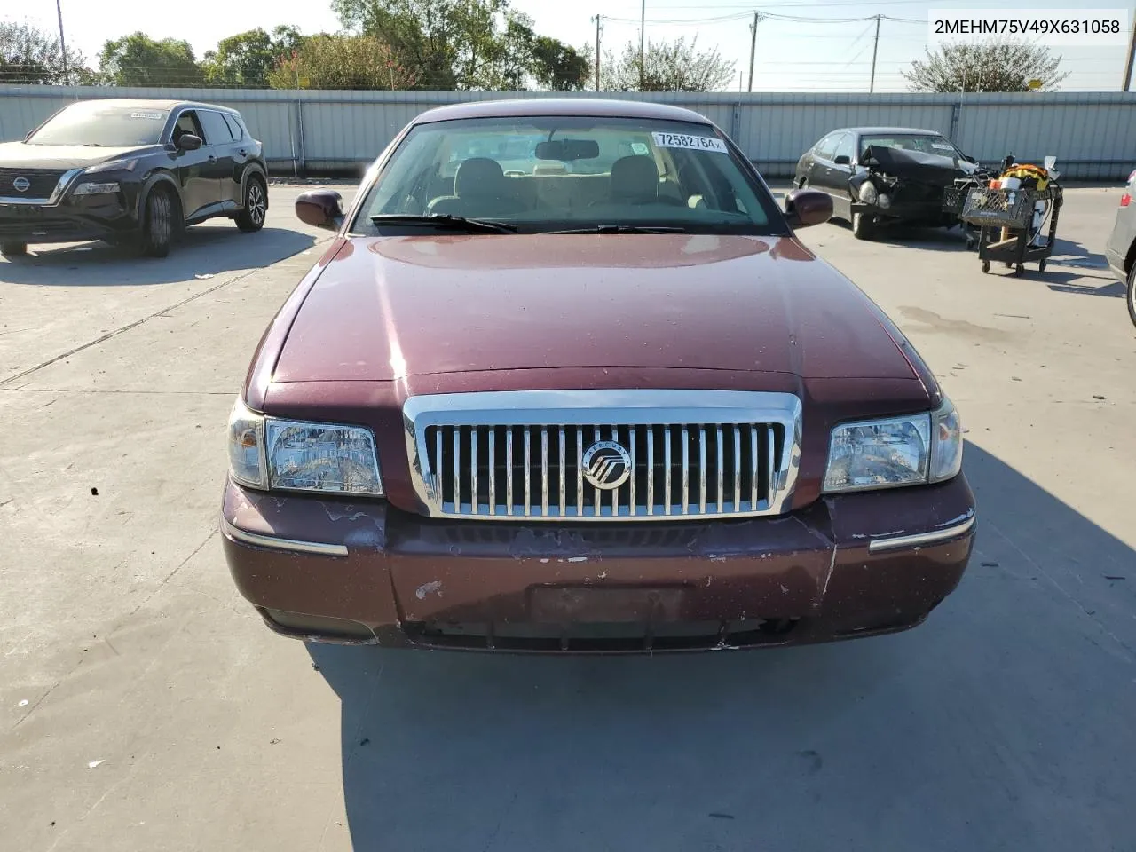 2009 Mercury Grand Marquis Ls VIN: 2MEHM75V49X631058 Lot: 72582764