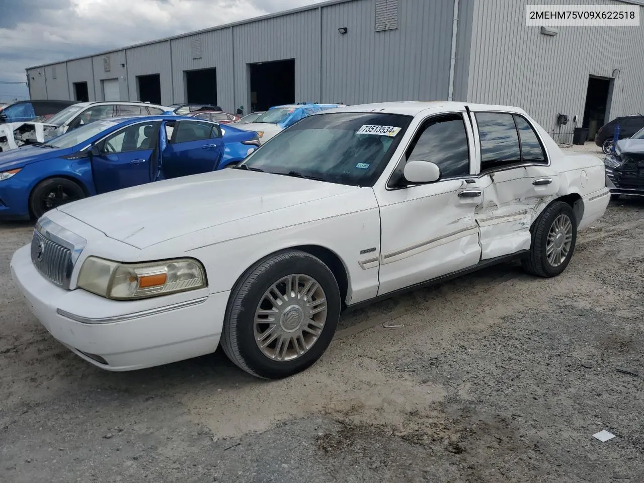 2009 Mercury Grand Marquis Ls VIN: 2MEHM75V09X622518 Lot: 73513534