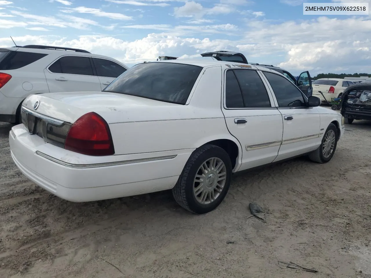 2009 Mercury Grand Marquis Ls VIN: 2MEHM75V09X622518 Lot: 73513534