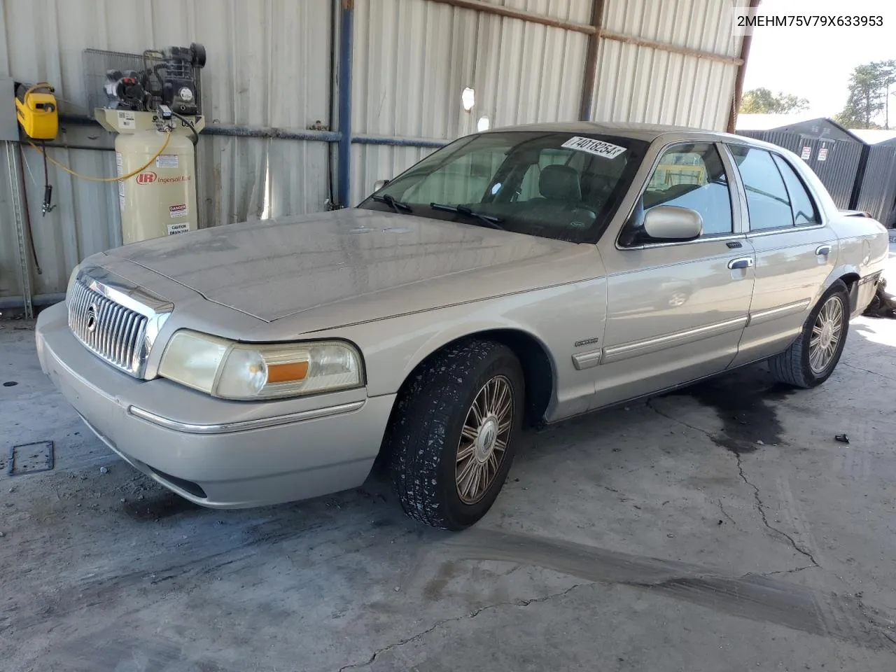 2009 Mercury Grand Marquis Ls VIN: 2MEHM75V79X633953 Lot: 74018254