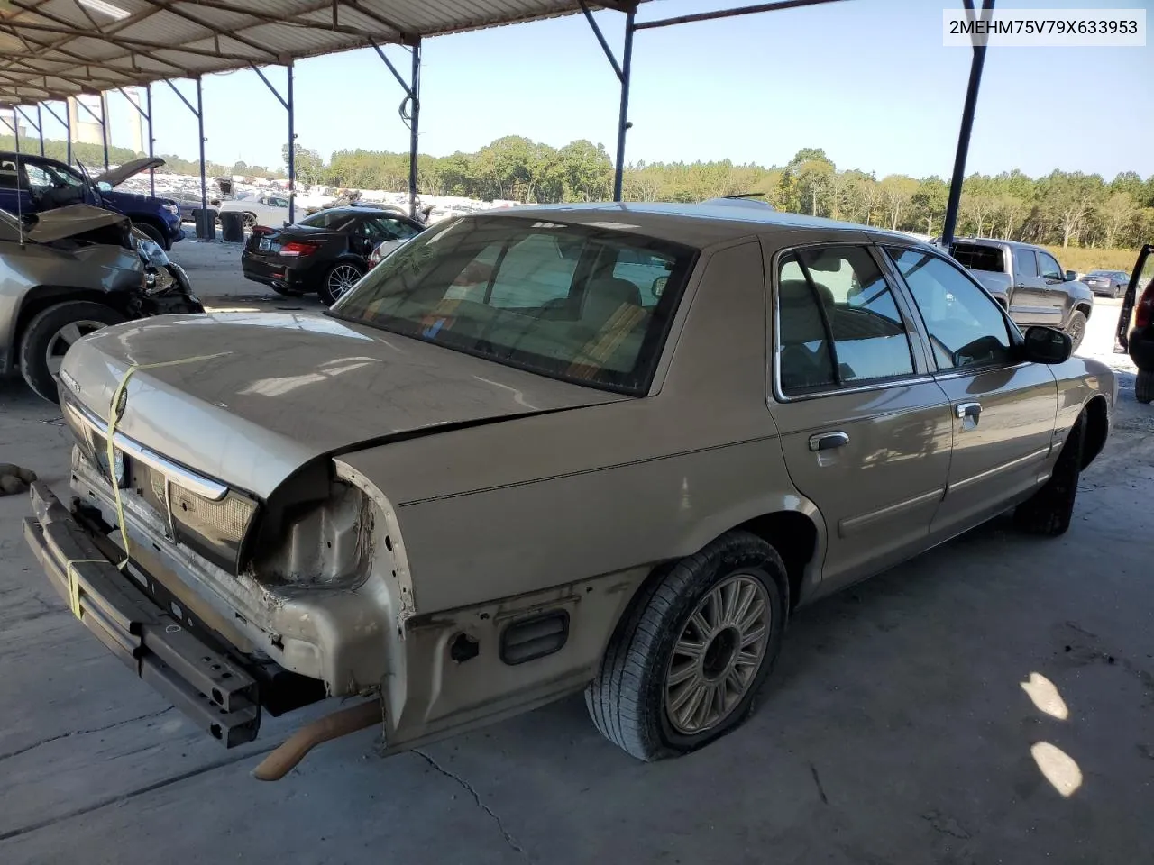 2009 Mercury Grand Marquis Ls VIN: 2MEHM75V79X633953 Lot: 74018254