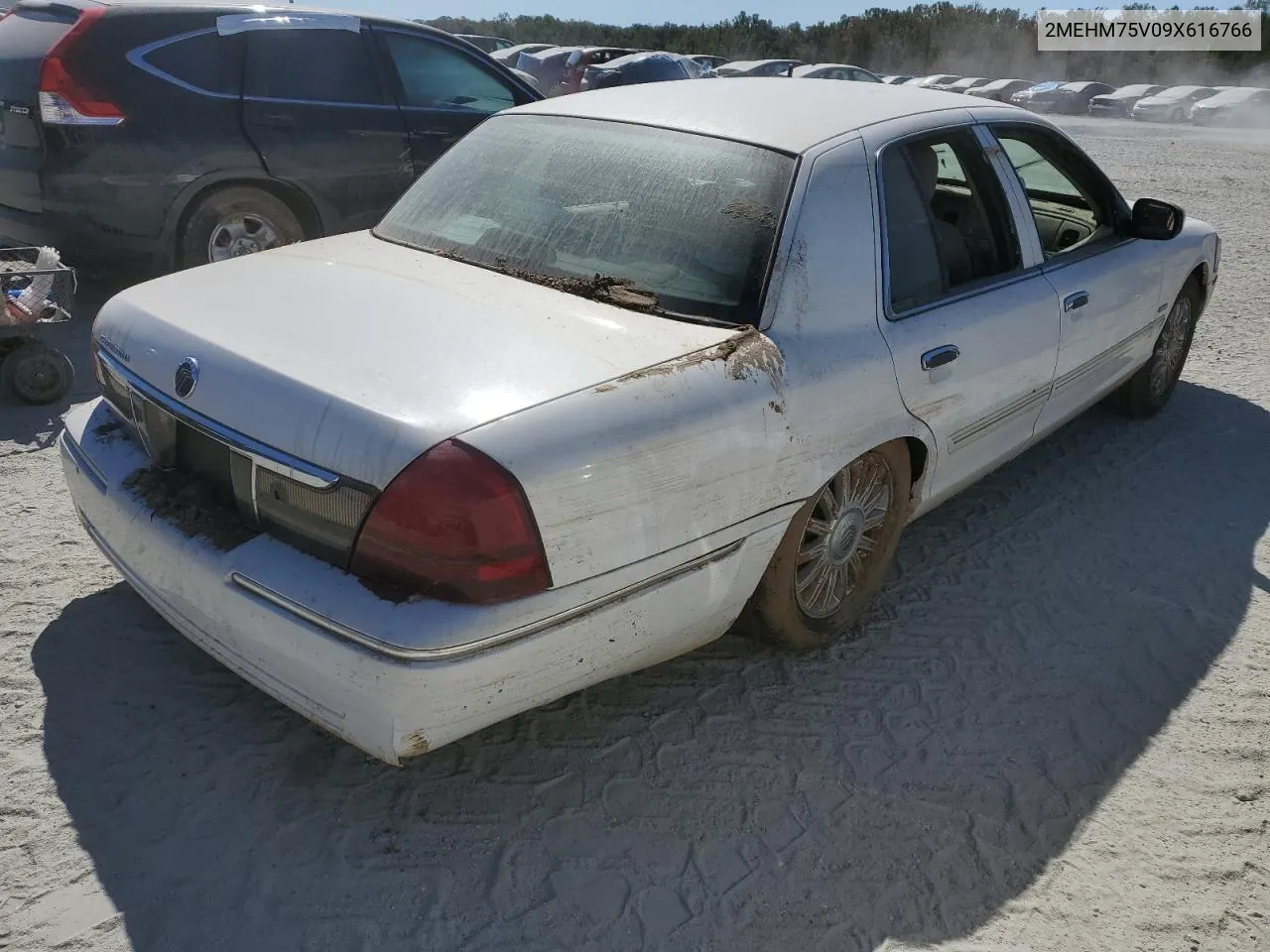 2009 Mercury Grand Marquis Ls VIN: 2MEHM75V09X616766 Lot: 74763904