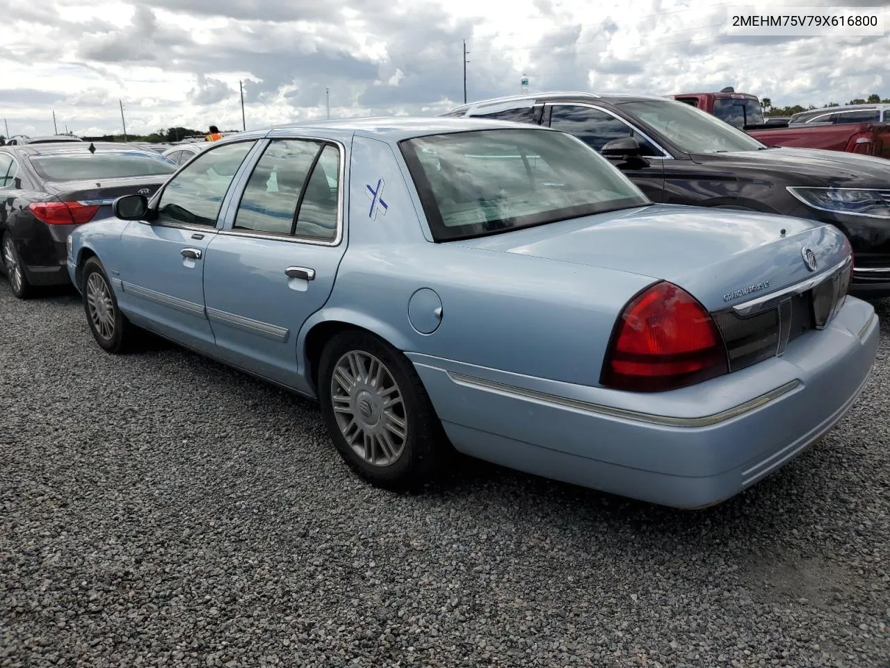 2009 Mercury Grand Marquis Ls VIN: 2MEHM75V79X616800 Lot: 74777604