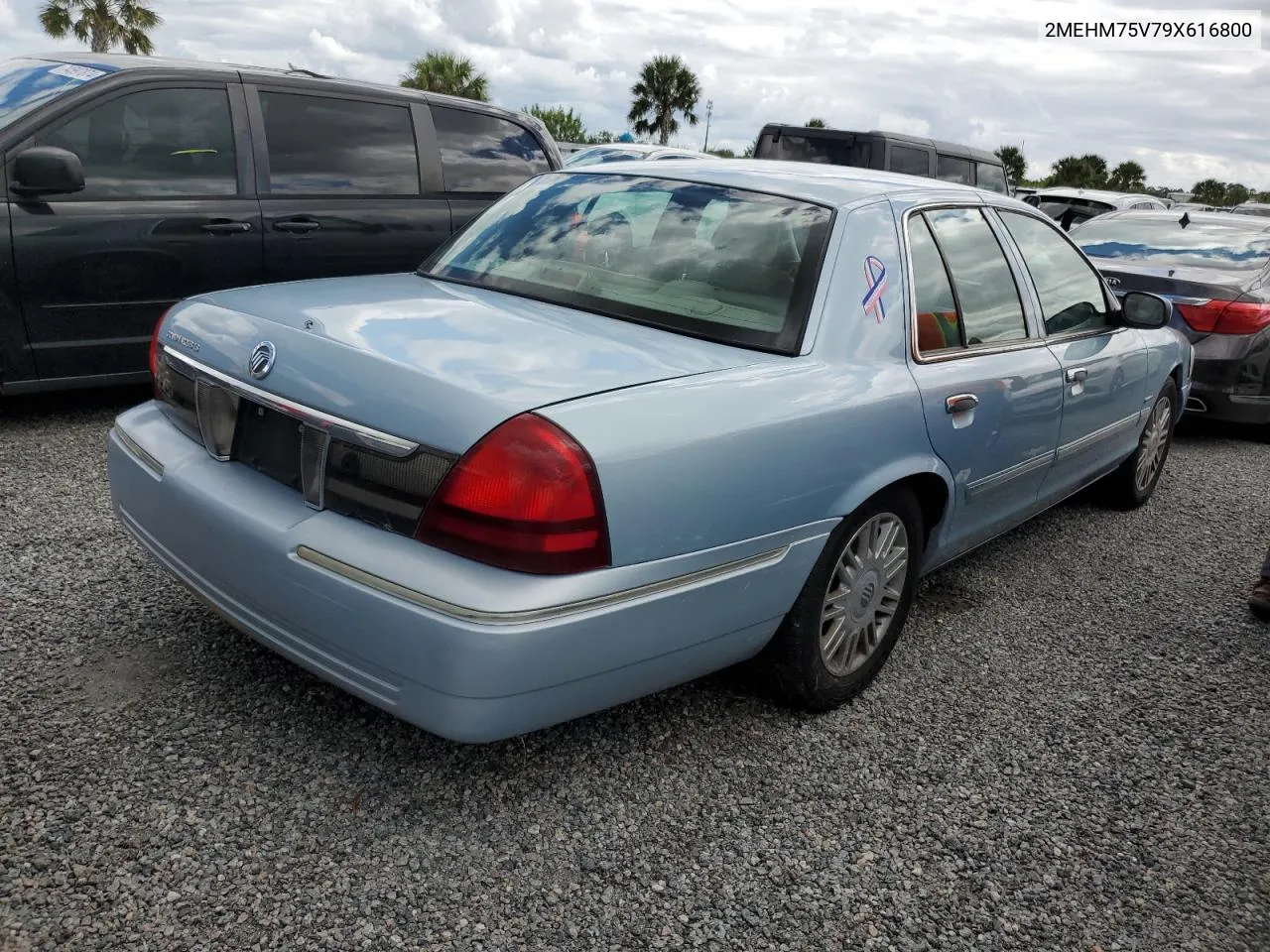 2009 Mercury Grand Marquis Ls VIN: 2MEHM75V79X616800 Lot: 74777604