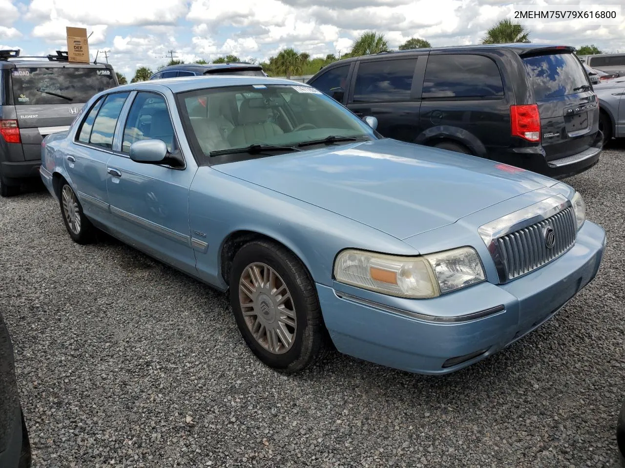 2009 Mercury Grand Marquis Ls VIN: 2MEHM75V79X616800 Lot: 74777604