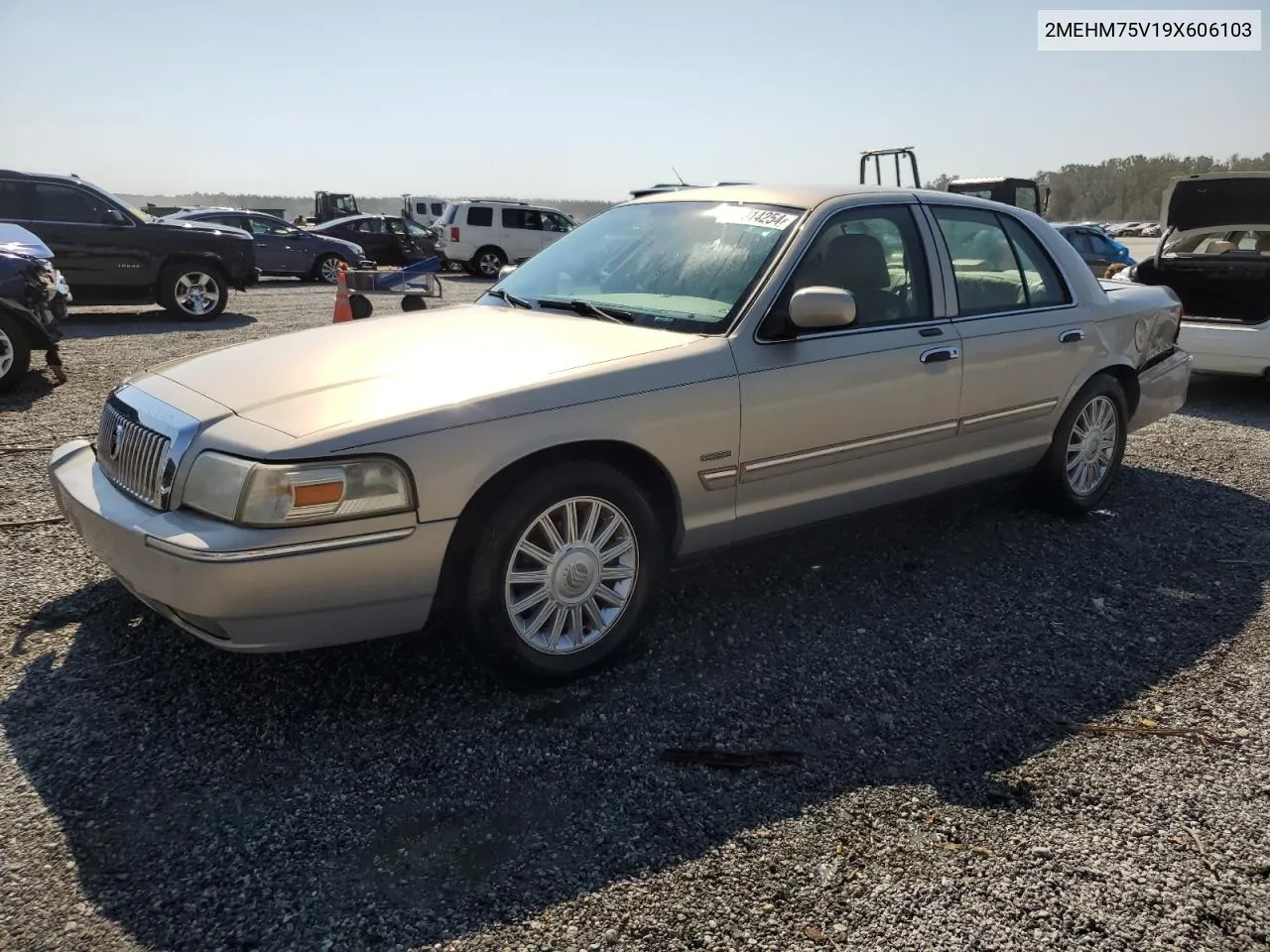 2009 Mercury Grand Marquis Ls VIN: 2MEHM75V19X606103 Lot: 75014254