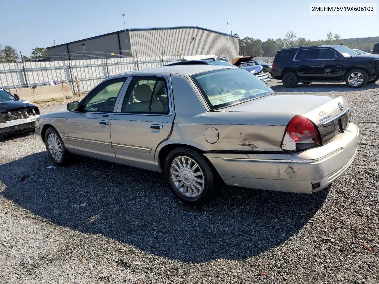 2009 Mercury Grand Marquis Ls VIN: 2MEHM75V19X606103 Lot: 75014254