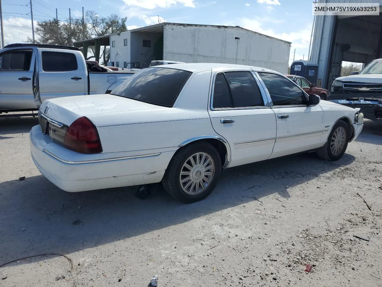 2009 Mercury Grand Marquis Ls VIN: 2MEHM75V19X633253 Lot: 75089664