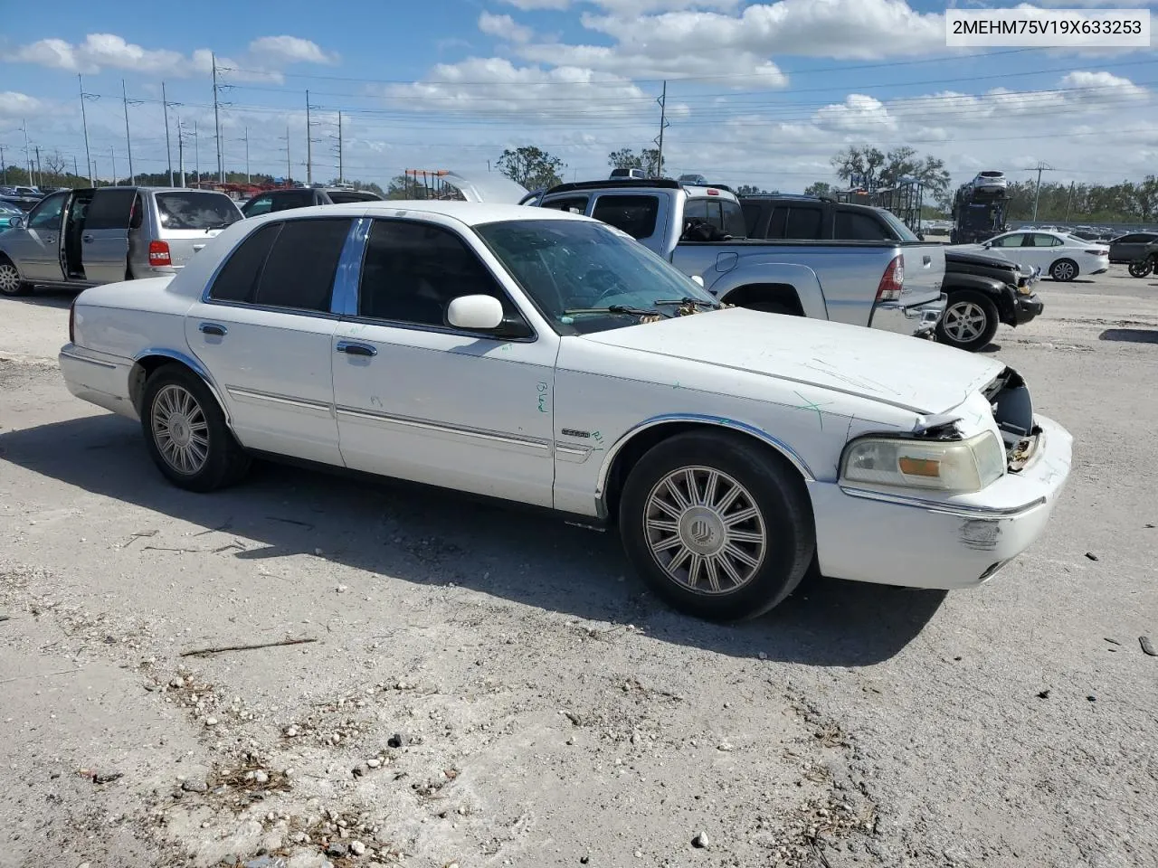 2009 Mercury Grand Marquis Ls VIN: 2MEHM75V19X633253 Lot: 75089664