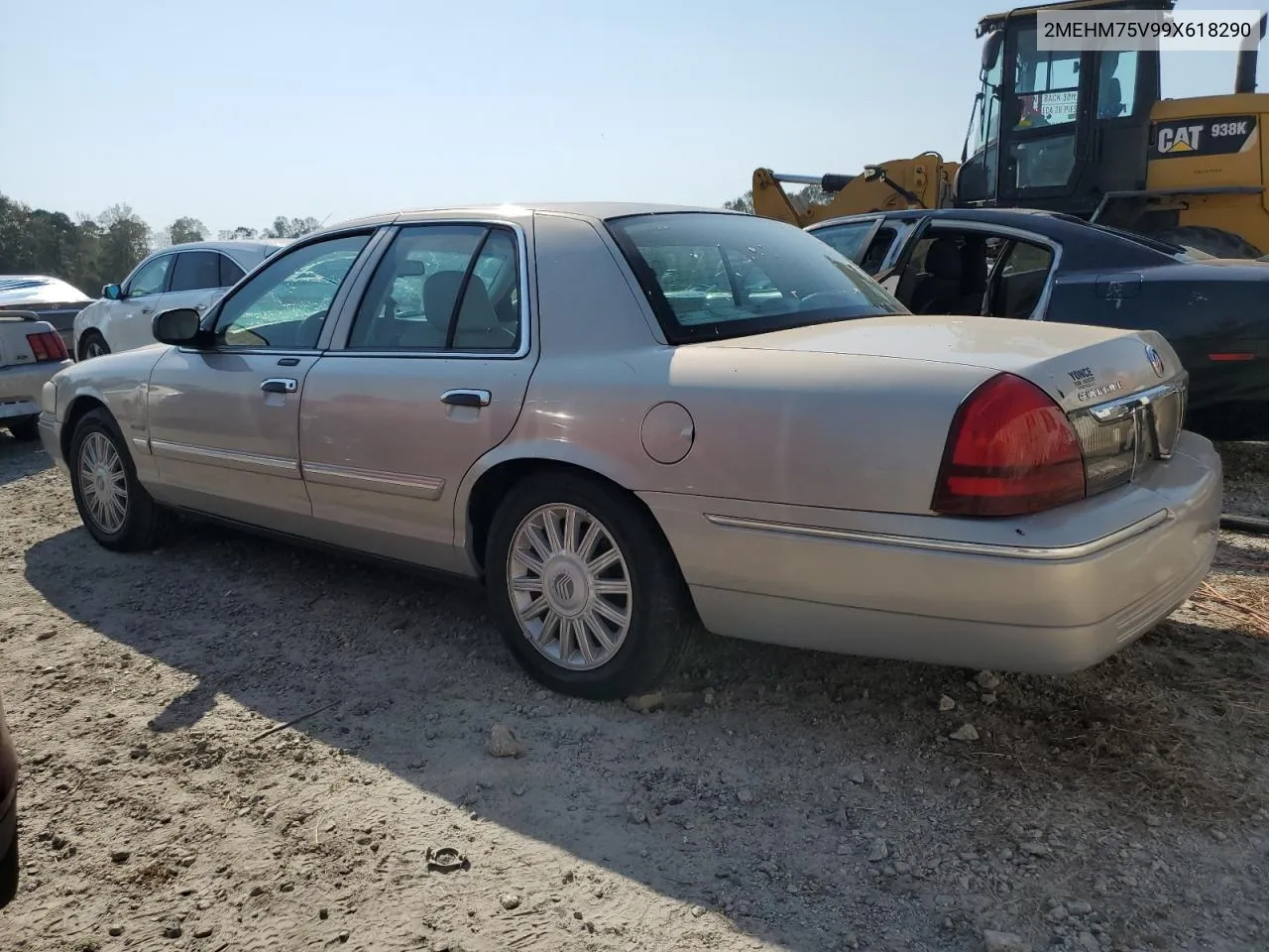 2009 Mercury Grand Marquis Ls VIN: 2MEHM75V99X618290 Lot: 76144184