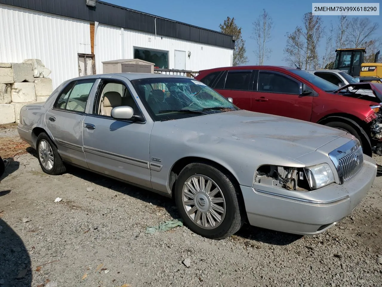 2009 Mercury Grand Marquis Ls VIN: 2MEHM75V99X618290 Lot: 76144184