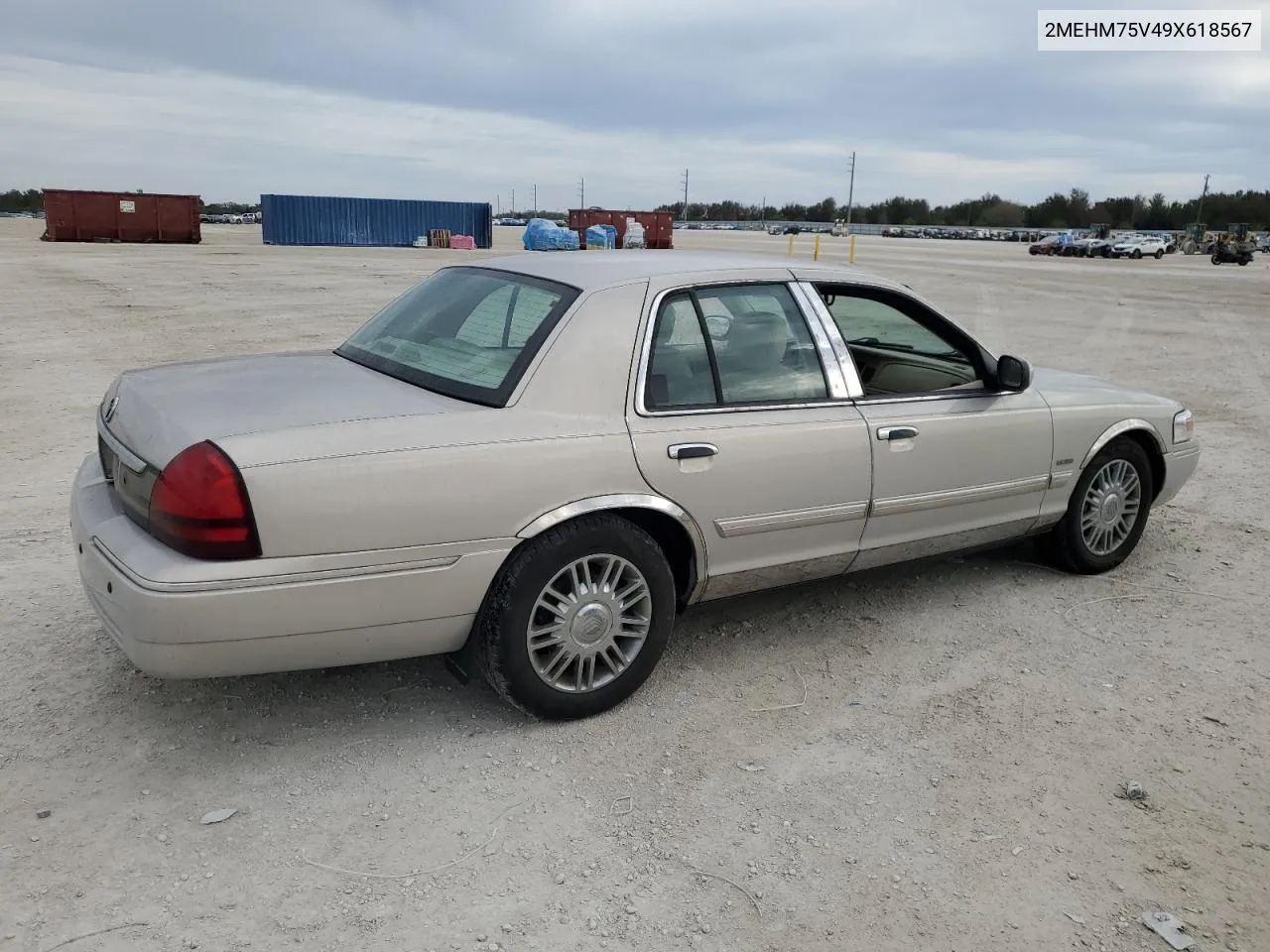 2009 Mercury Grand Marquis Ls VIN: 2MEHM75V49X618567 Lot: 77989994