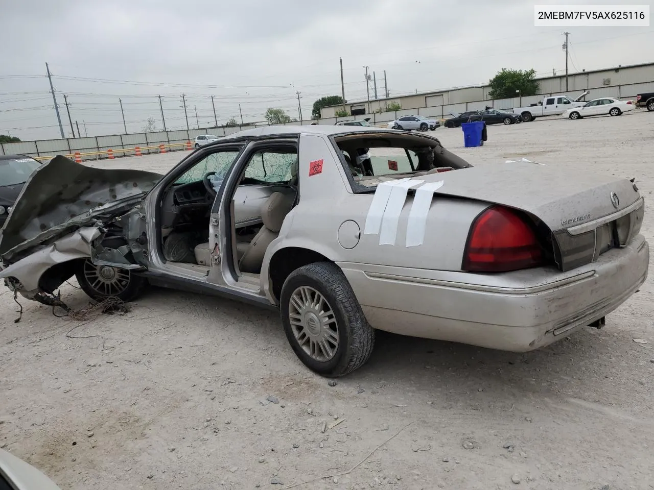 2010 Mercury Grand Marquis Ls VIN: 2MEBM7FV5AX625116 Lot: 51291824