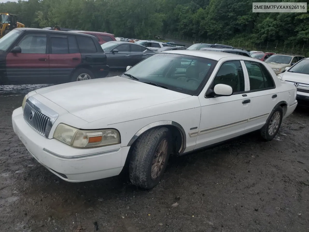 2010 Mercury Grand Marquis Ls VIN: 2MEBM7FVXAX626116 Lot: 66618214