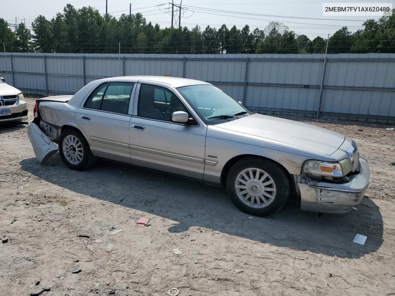 2010 Mercury Grand Marquis Ls VIN: 2MEBM7FV1AX620480 Lot: 70373684