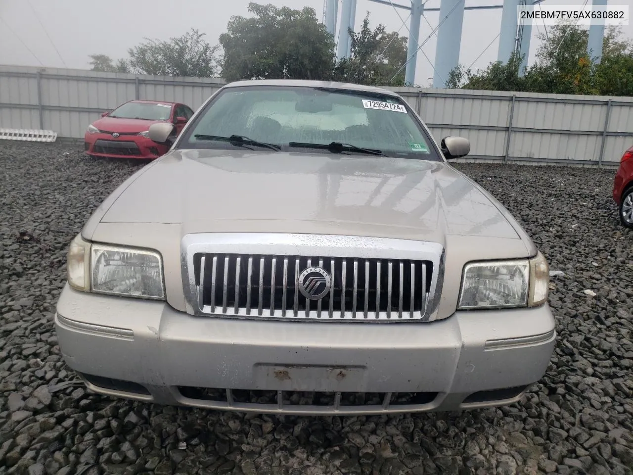 2010 Mercury Grand Marquis Ls VIN: 2MEBM7FV5AX630882 Lot: 72954724