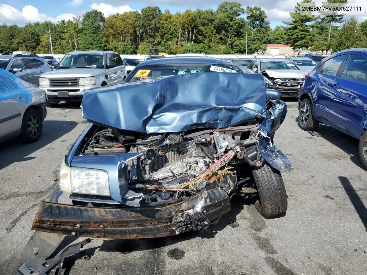 2010 Mercury Grand Marquis Ls VIN: 2MEBM7FV5AX627111 Lot: 73159674