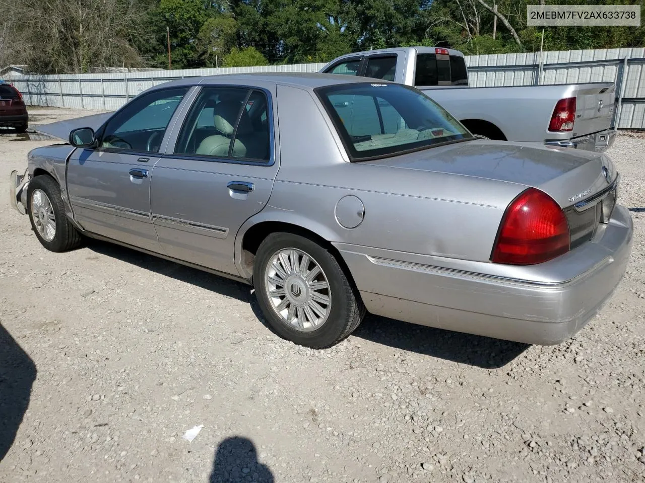 2010 Mercury Grand Marquis Ls VIN: 2MEBM7FV2AX633738 Lot: 73289554