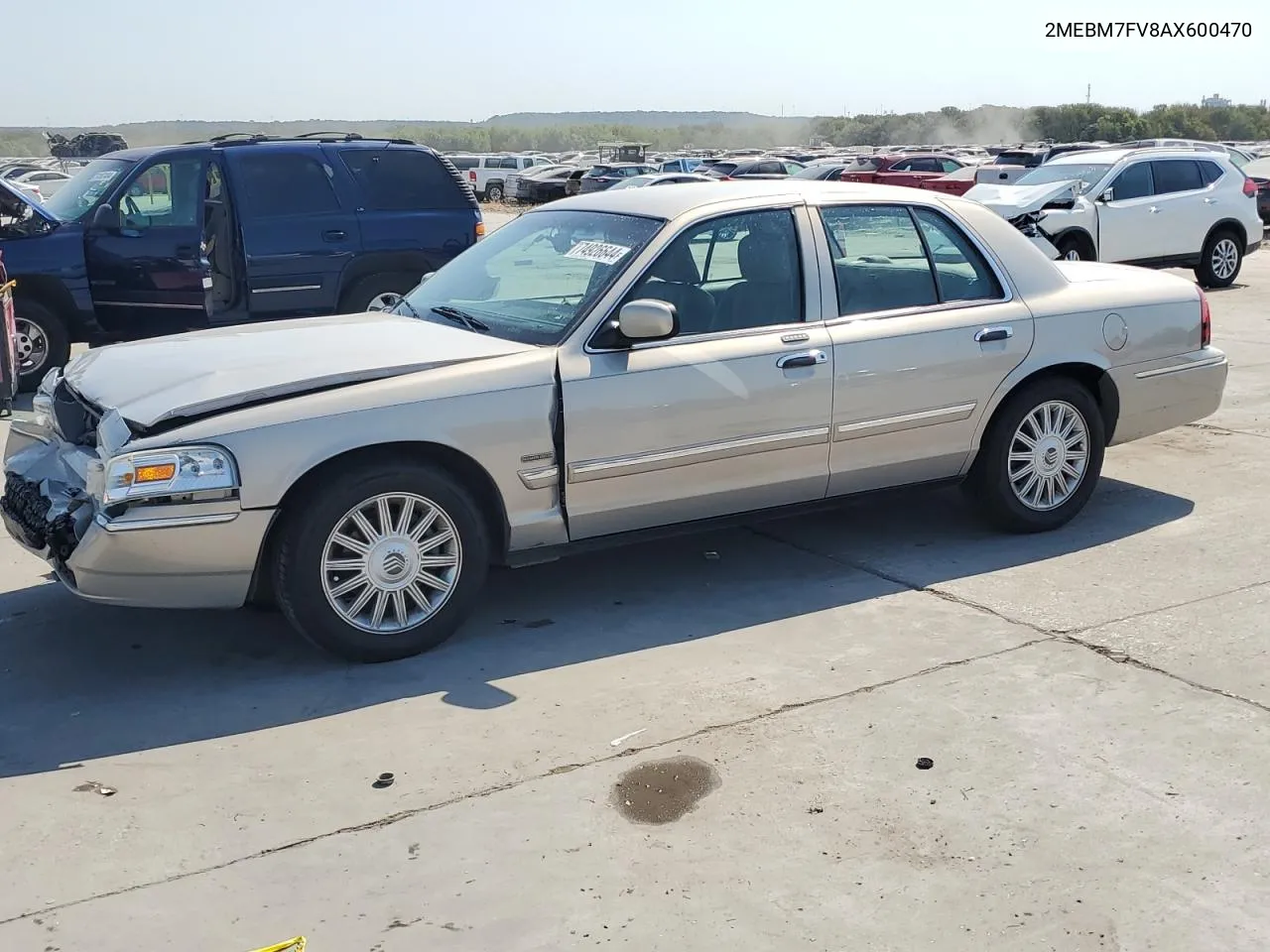 2010 Mercury Grand Marquis Ls VIN: 2MEBM7FV8AX600470 Lot: 74926644