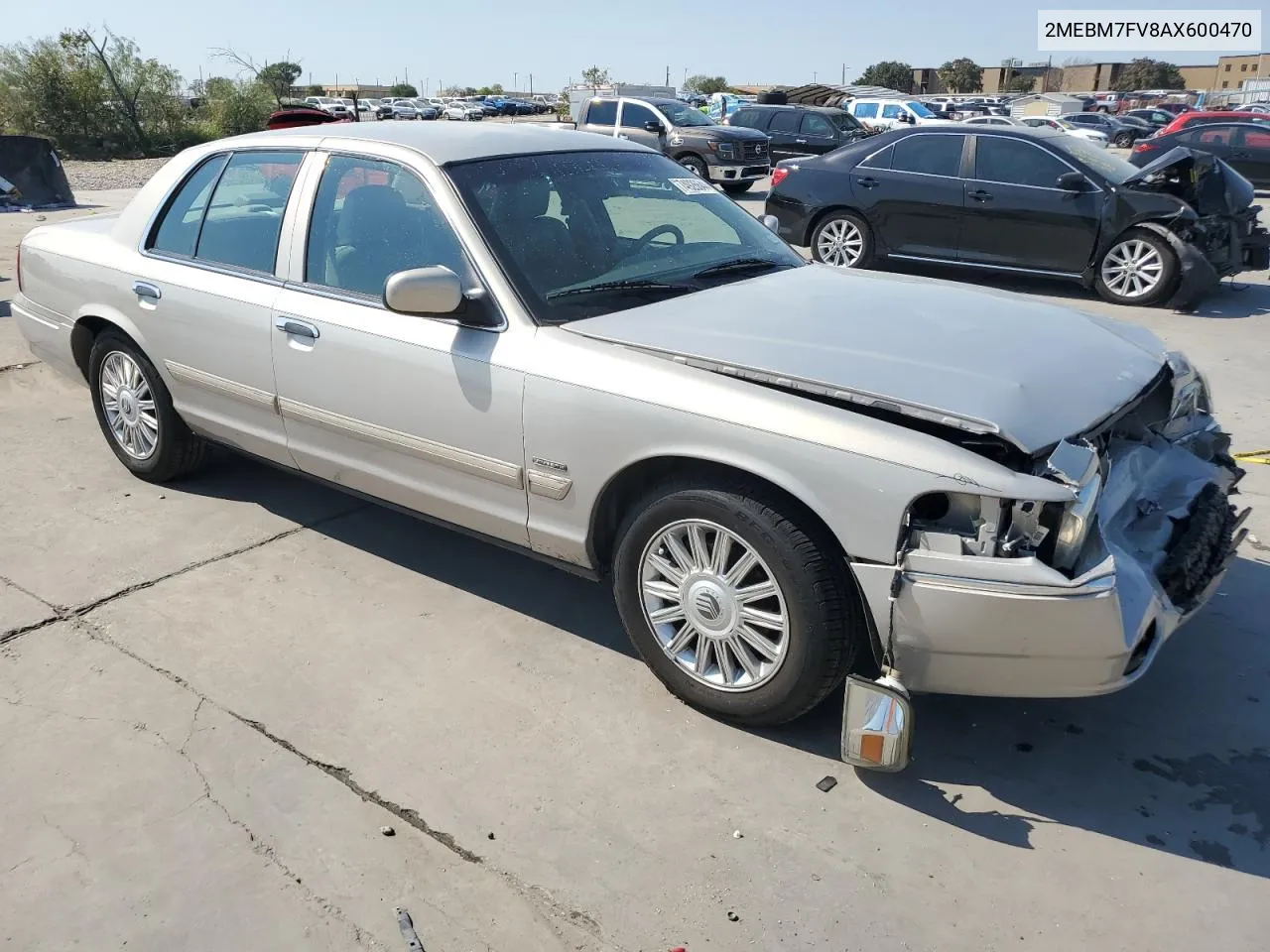 2010 Mercury Grand Marquis Ls VIN: 2MEBM7FV8AX600470 Lot: 74926644